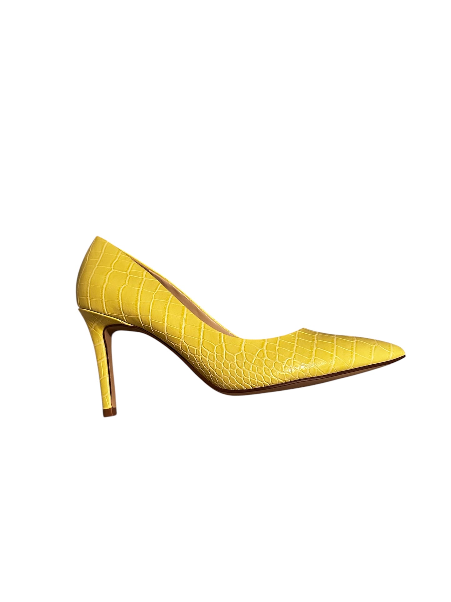 Nine West Ezra Croc Embossed Heels sz 11