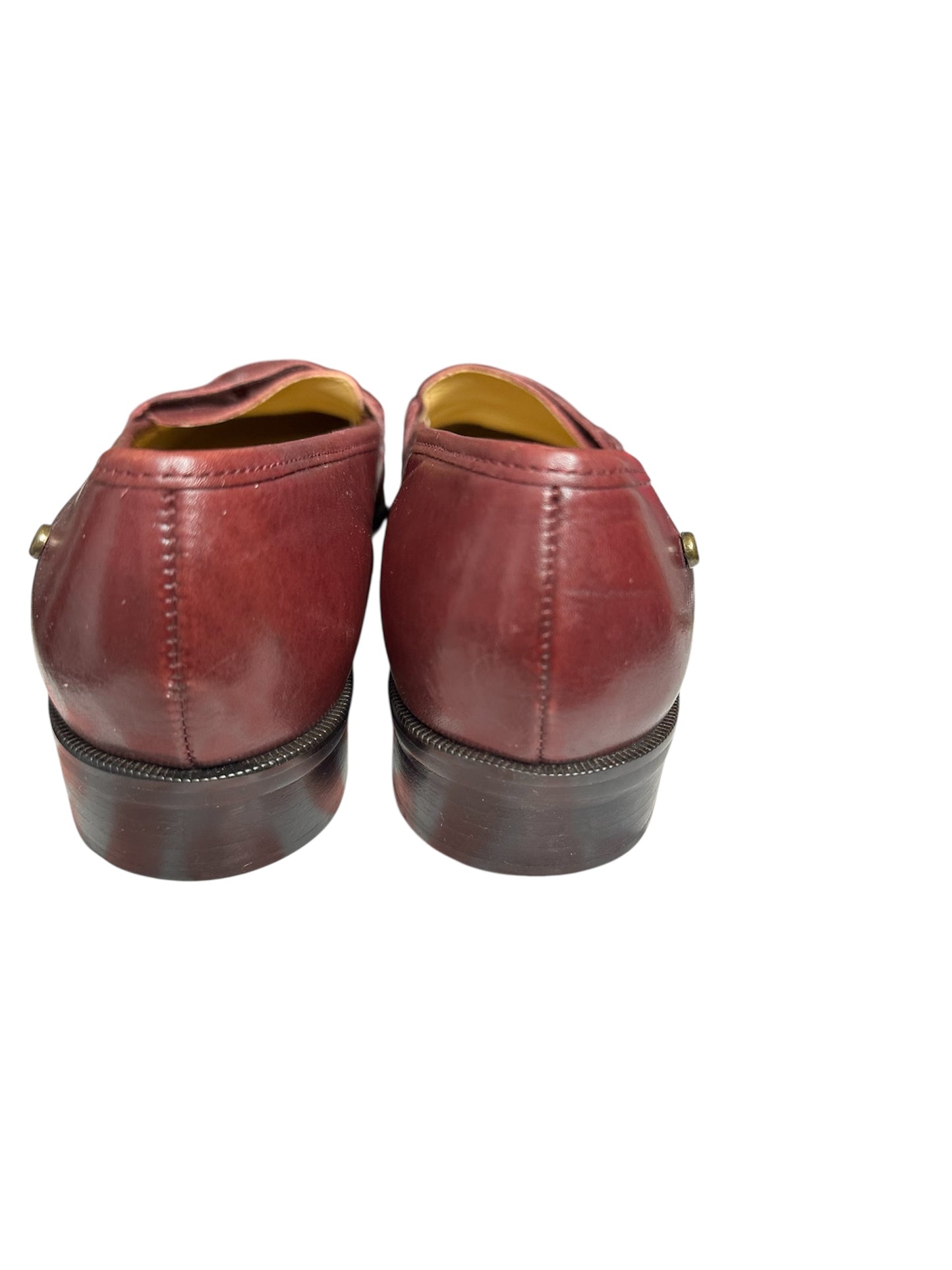 Etienne Aigner maroon leather loafers sz 6