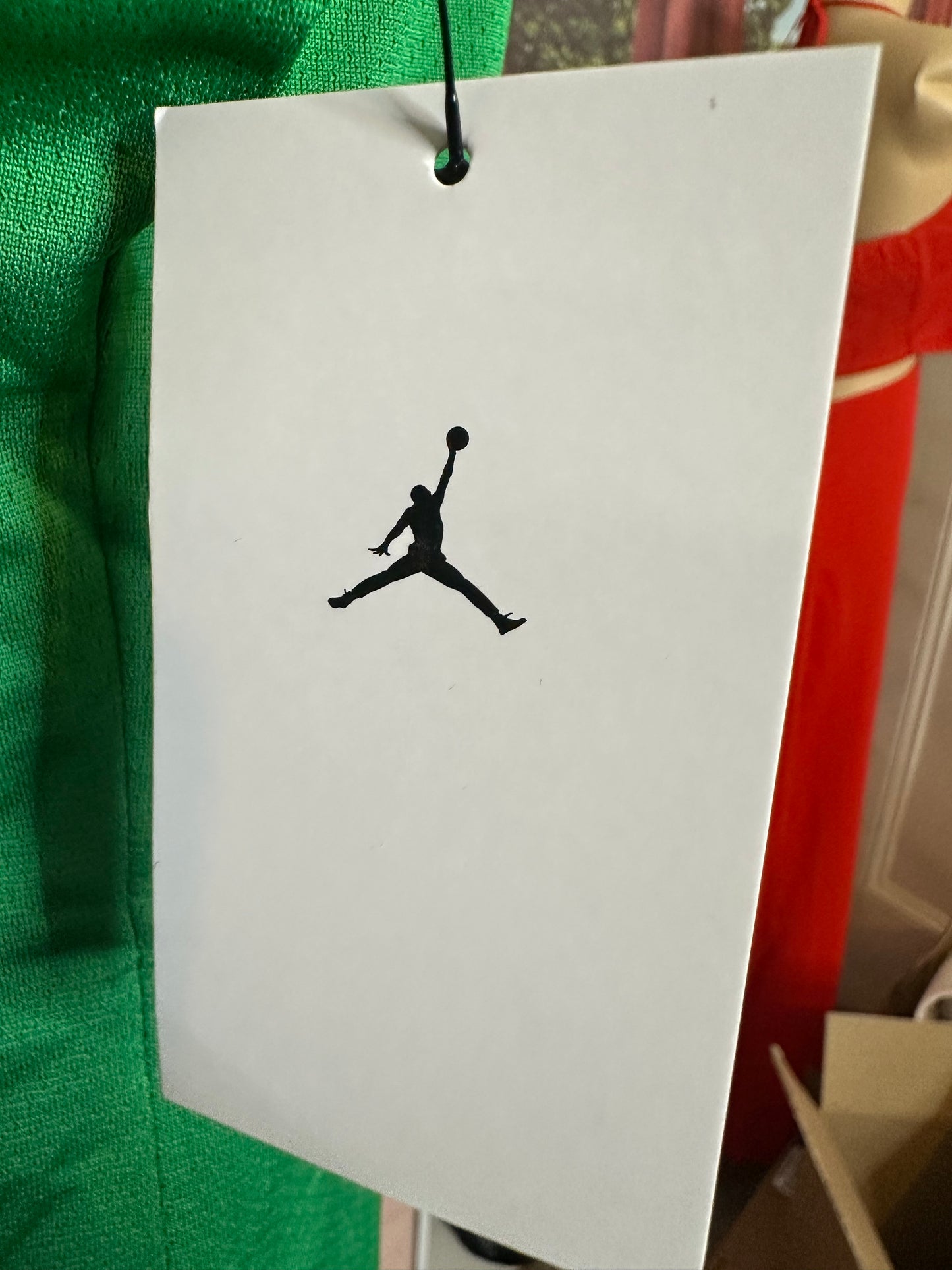 NWT Woman’s Nike Jordan Reversible Green and White Sleeveless Jersey Sz L