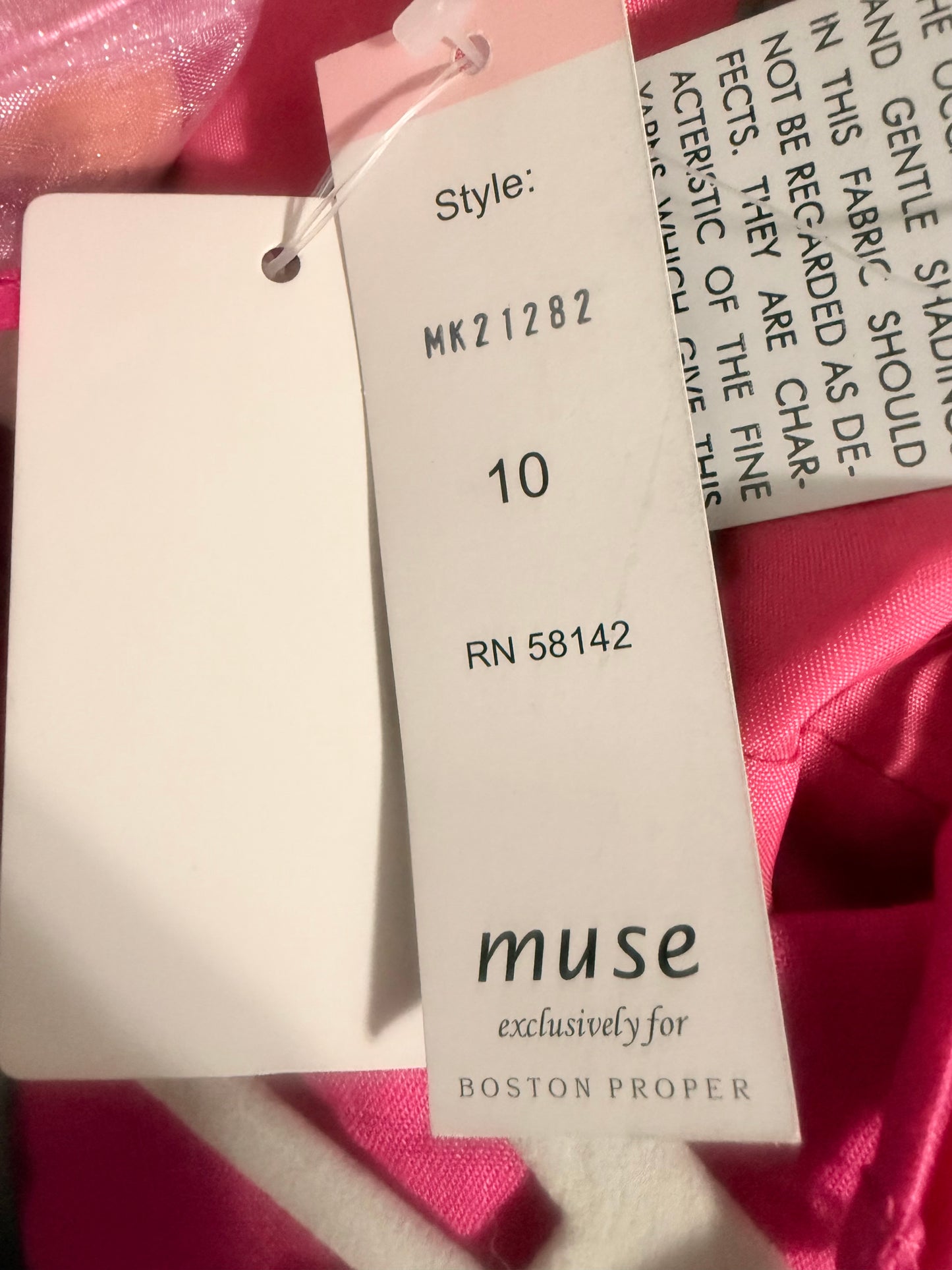 Muse Boston Proper pink Dress Sz 10 NWT