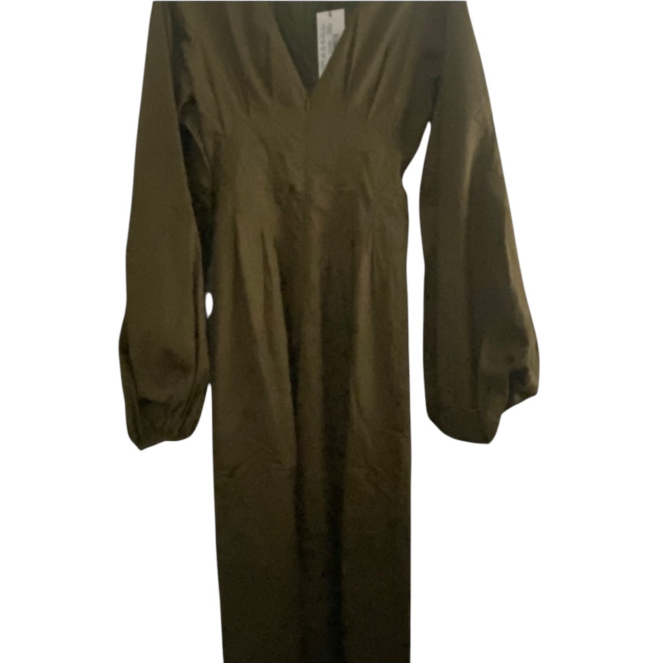 NEW Andrea Iyamah Olive Green Culotte Jumpsuit