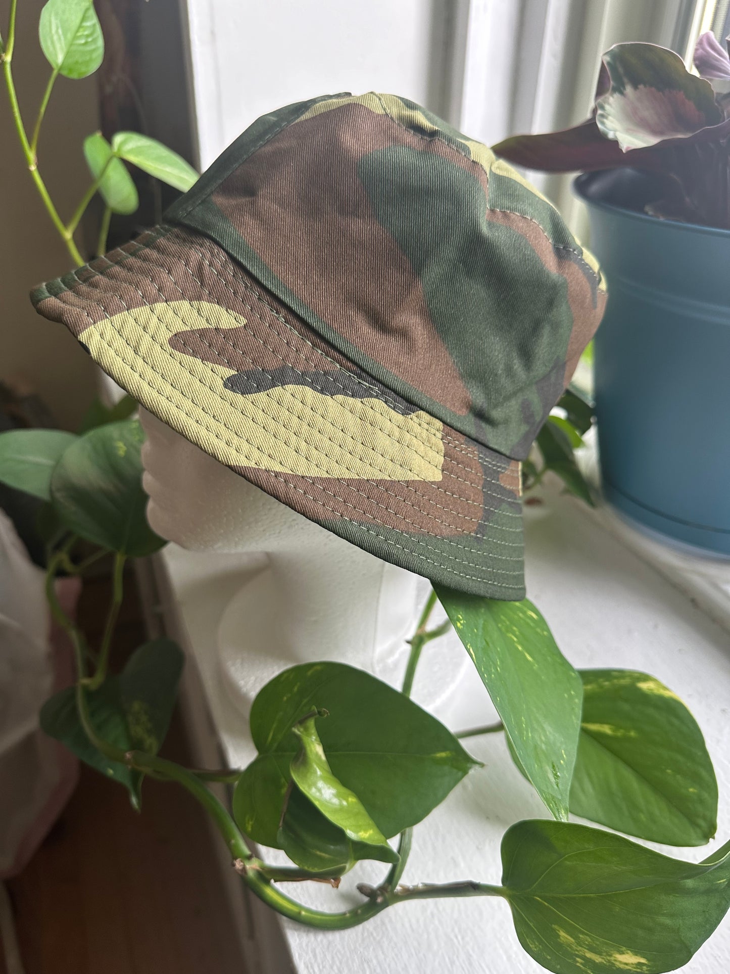 New Green Camouflage Bucket Hat
