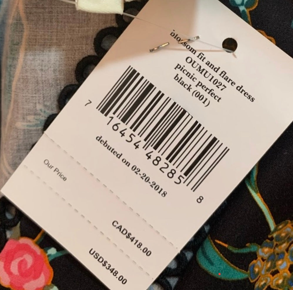 Kate Spade Mixed Blossom Fit and Flare dress Sz 8