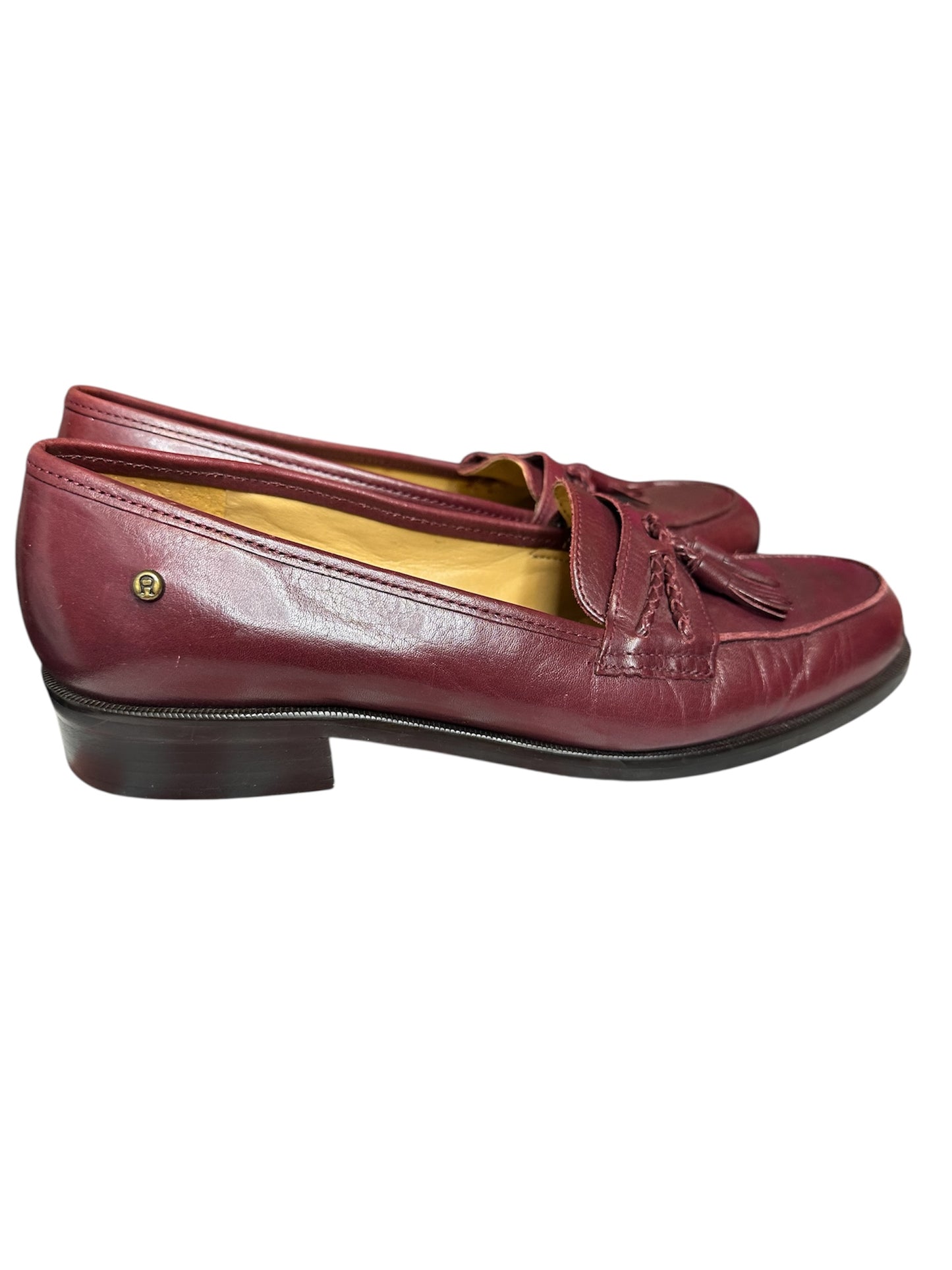 Etienne Aigner maroon leather loafers sz 6
