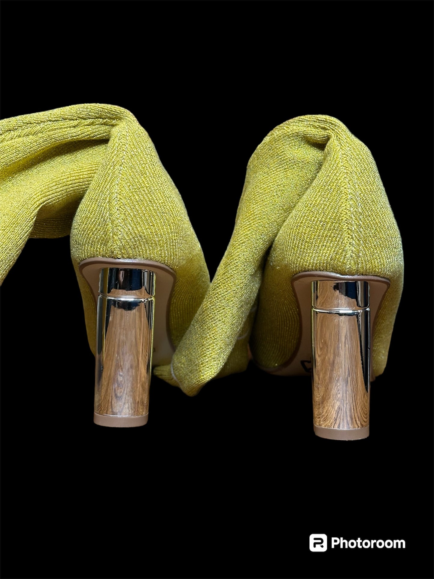 Yellow sock boots sz 7