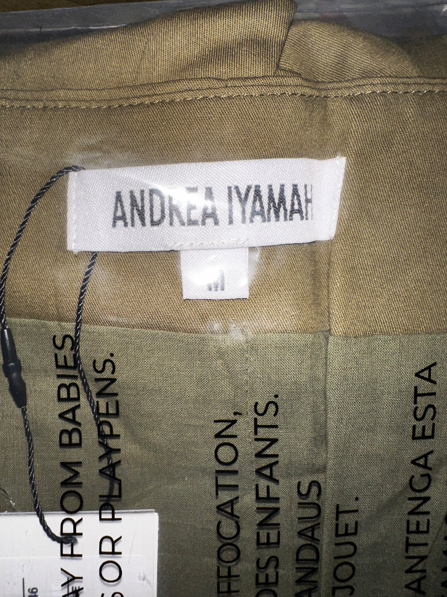 NEW Andrea Iyamah Olive Green Culotte Jumpsuit