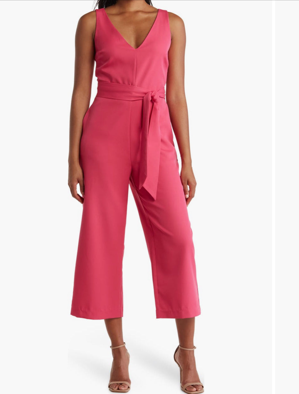 Sam Edelman wide leg jumpsuit with tie waist sz 14