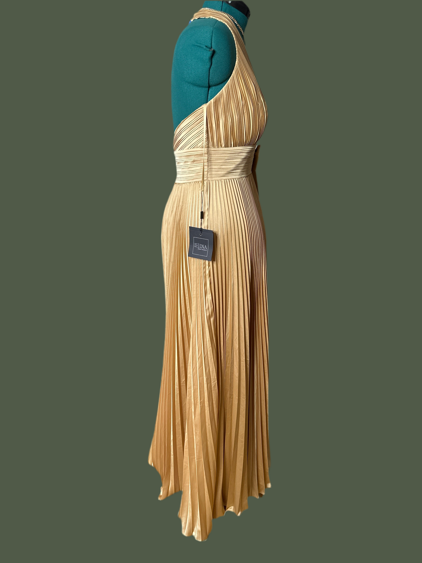 NEW Mac Duggal Halter gown sz 12 (hook and eye needs reinforcement)