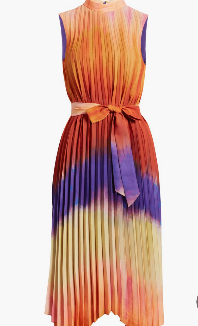 TAHARI NWT ASL Ombré Midi Dress Sz 12