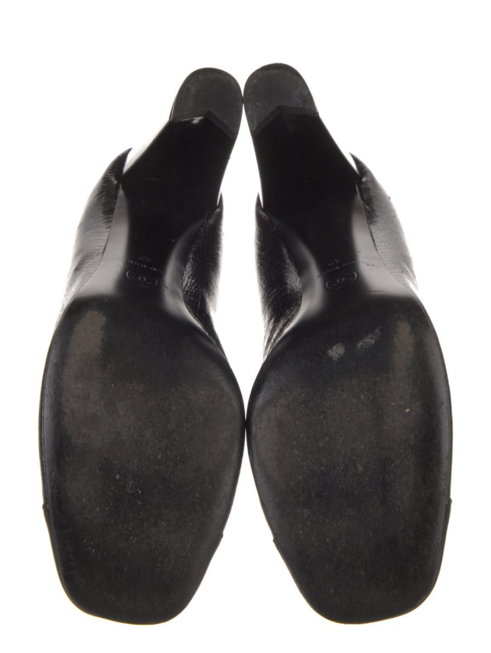 Chanel Black Patent Leather Pump Sz 41/11