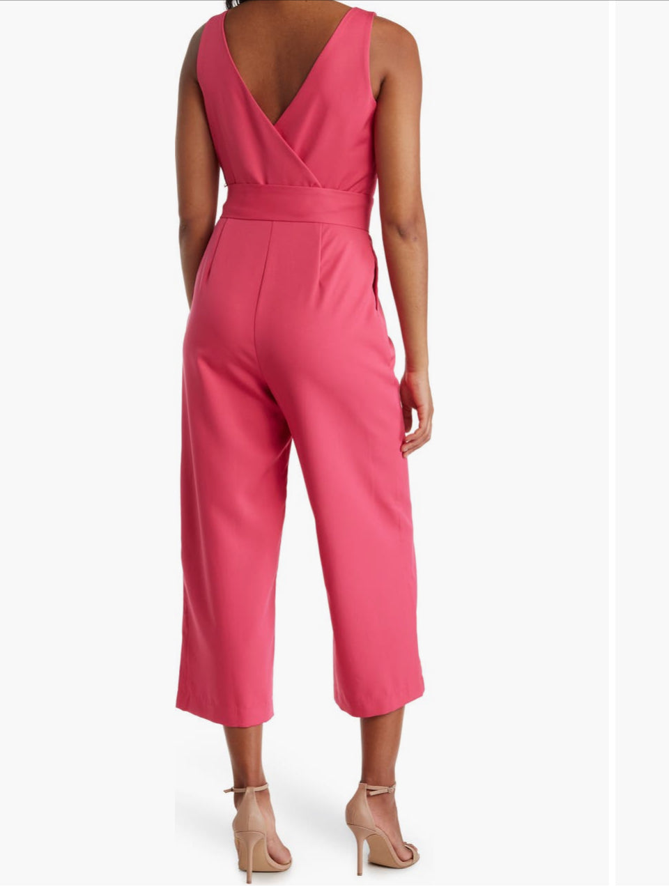 Sam Edelman wide leg jumpsuit with tie waist sz 14