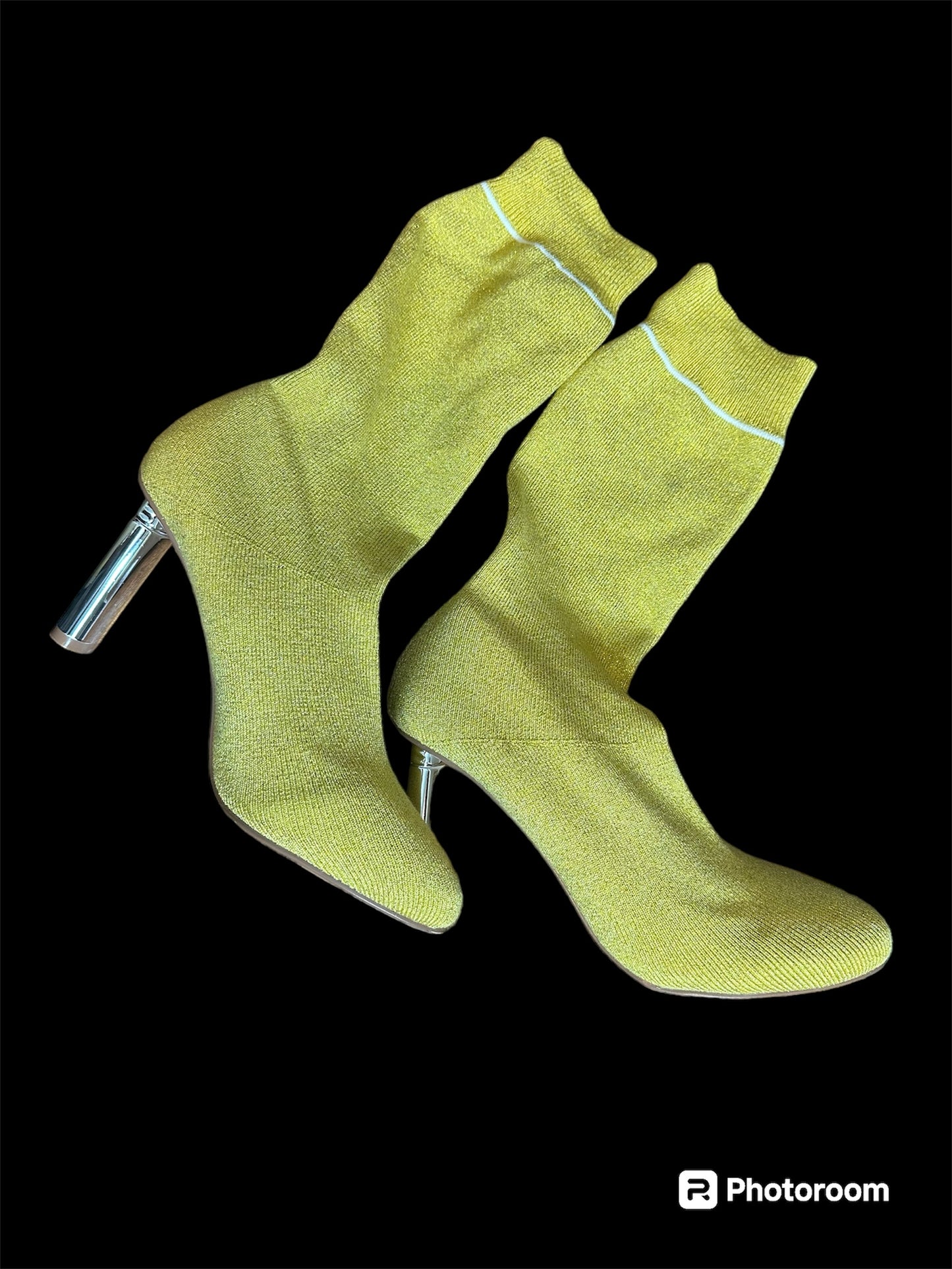 Yellow sock boots sz 7