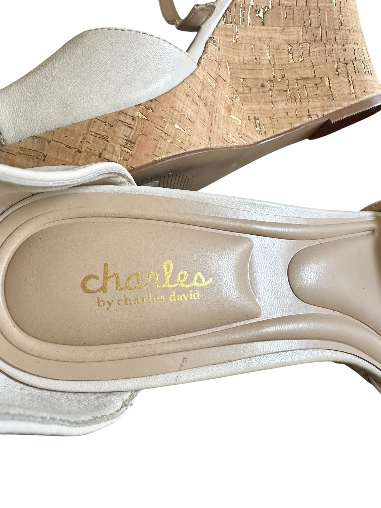 New Charles by Charles David Bone Edge Sandal sz 11