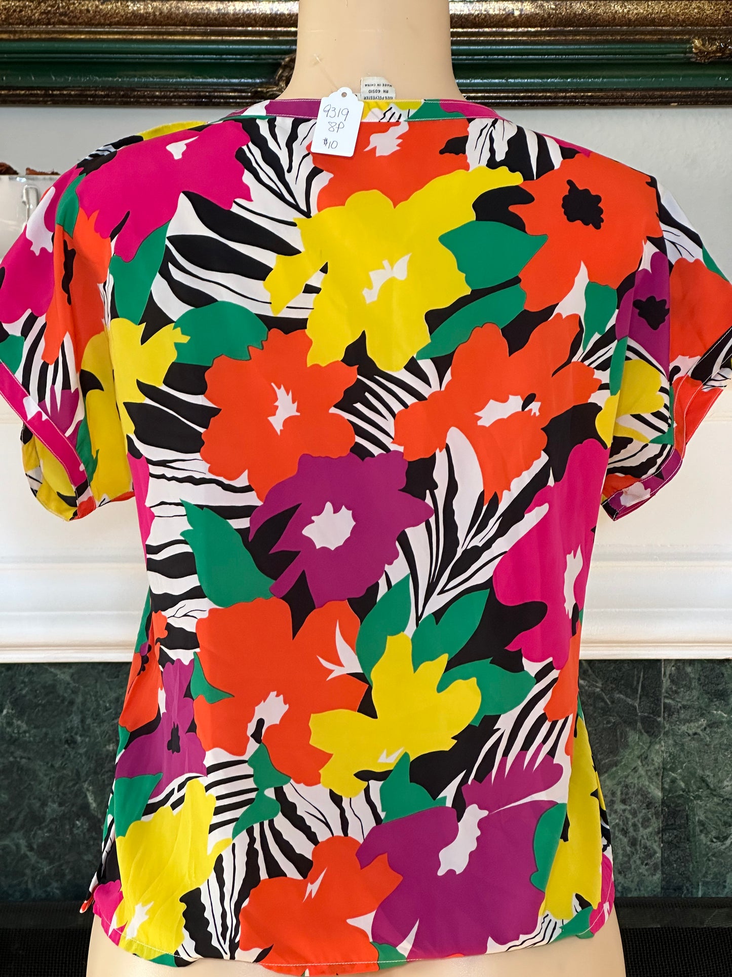 Lloyd Williams multicolor floral blouse sz 8P