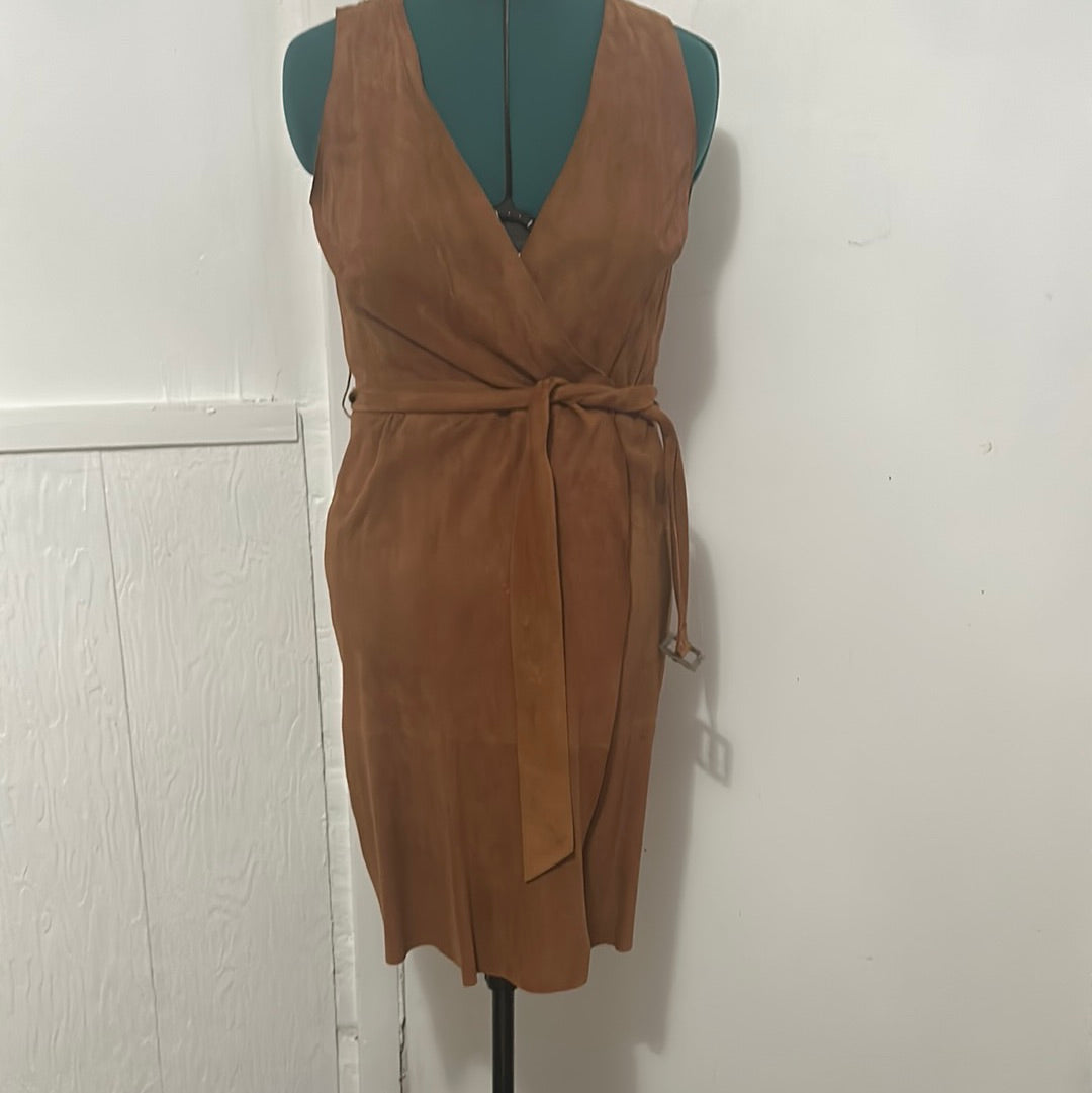 Banana Republic brown suede dress size 8