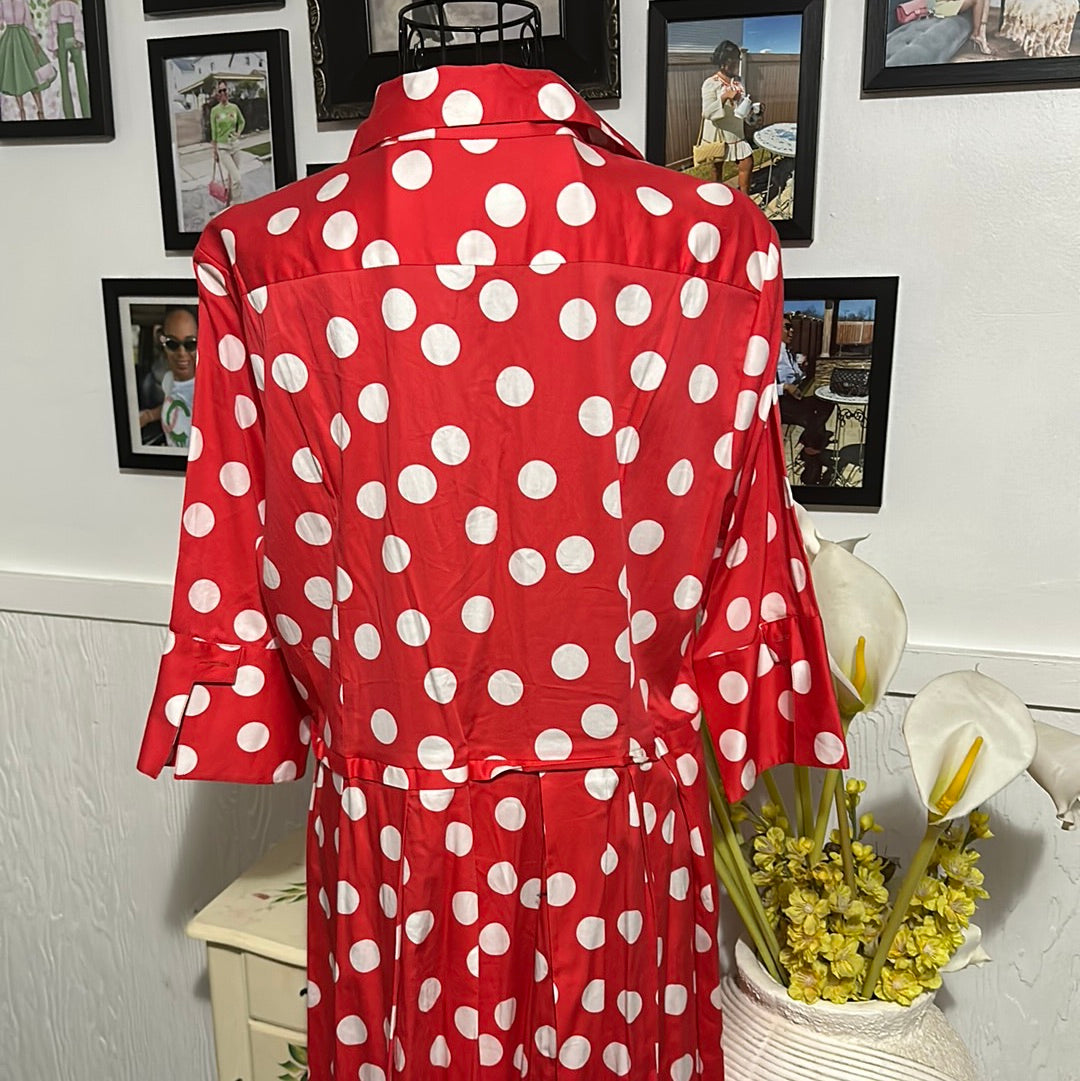 Bugutta Red Poka dot dress