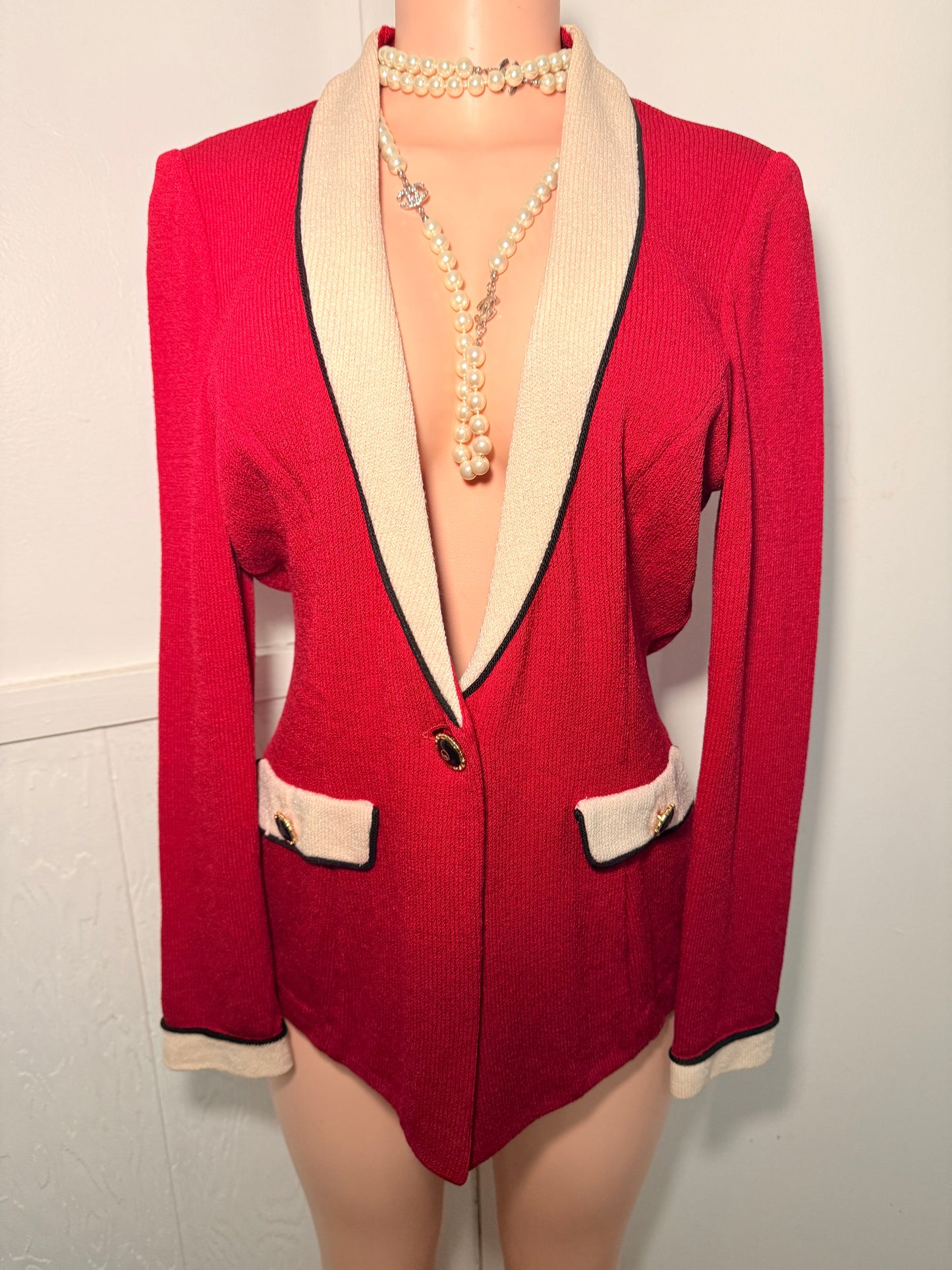 St. John Red Blazer