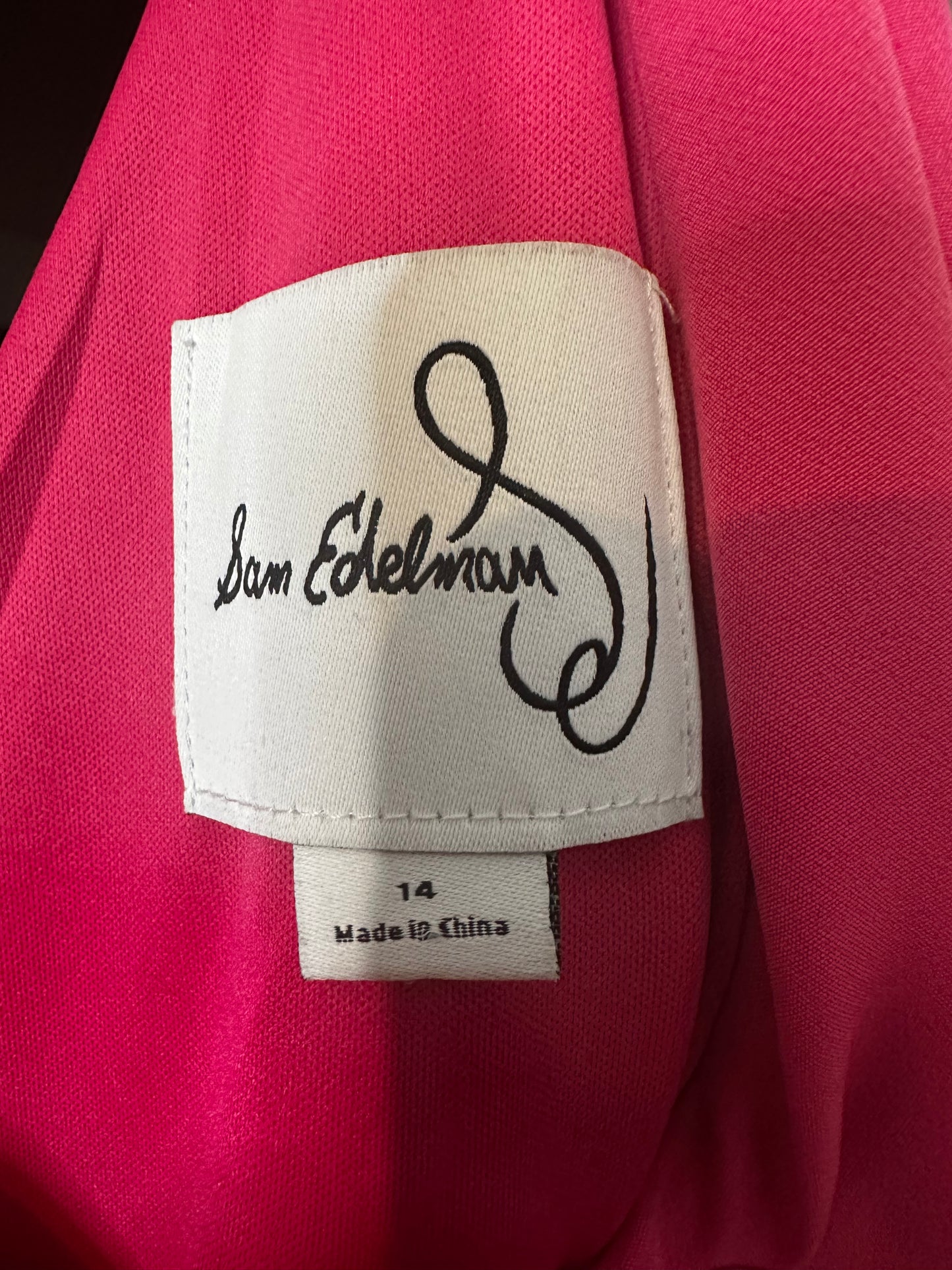 Sam Edelman wide leg jumpsuit with tie waist sz 14
