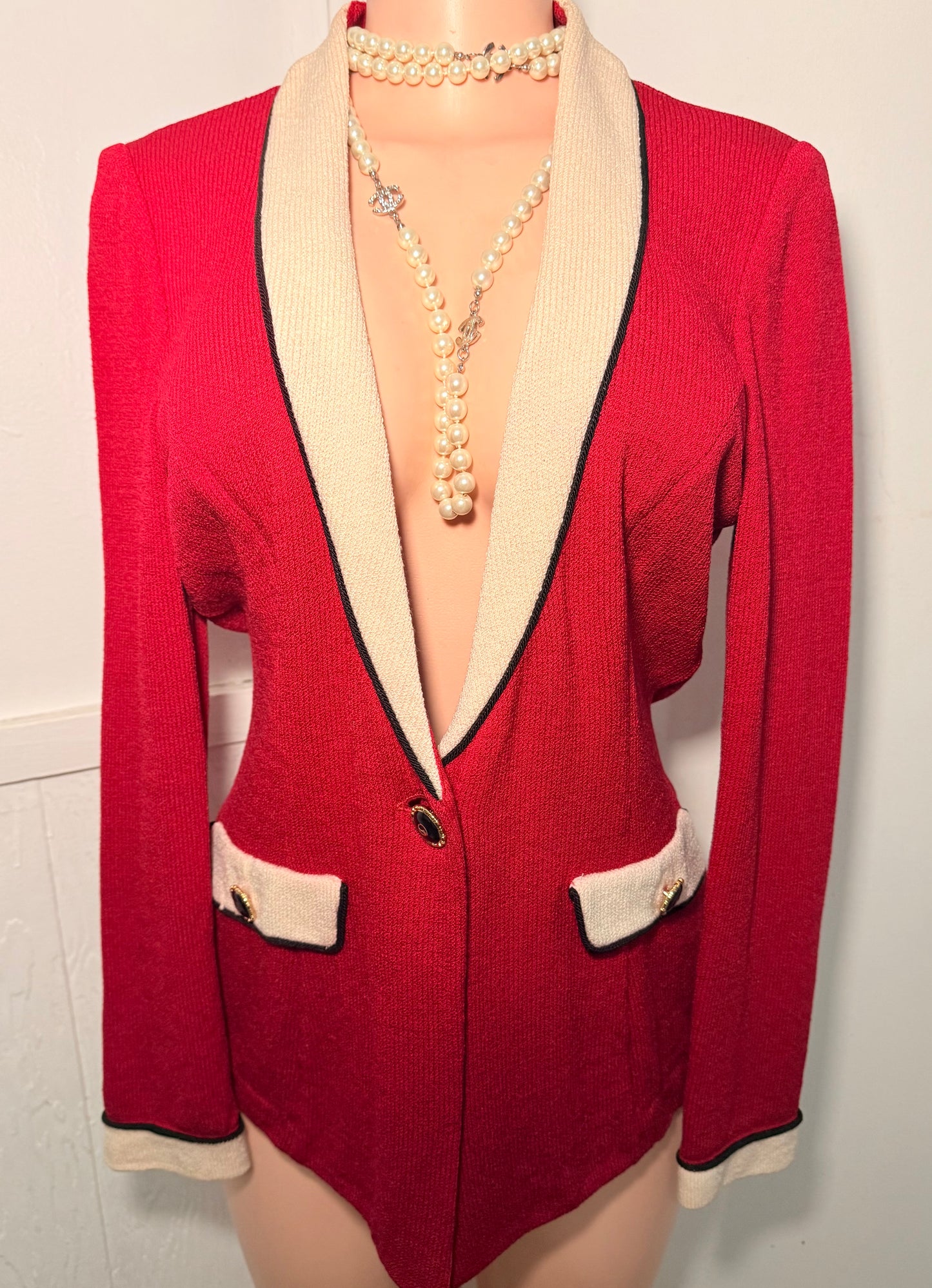 St. John Red Blazer