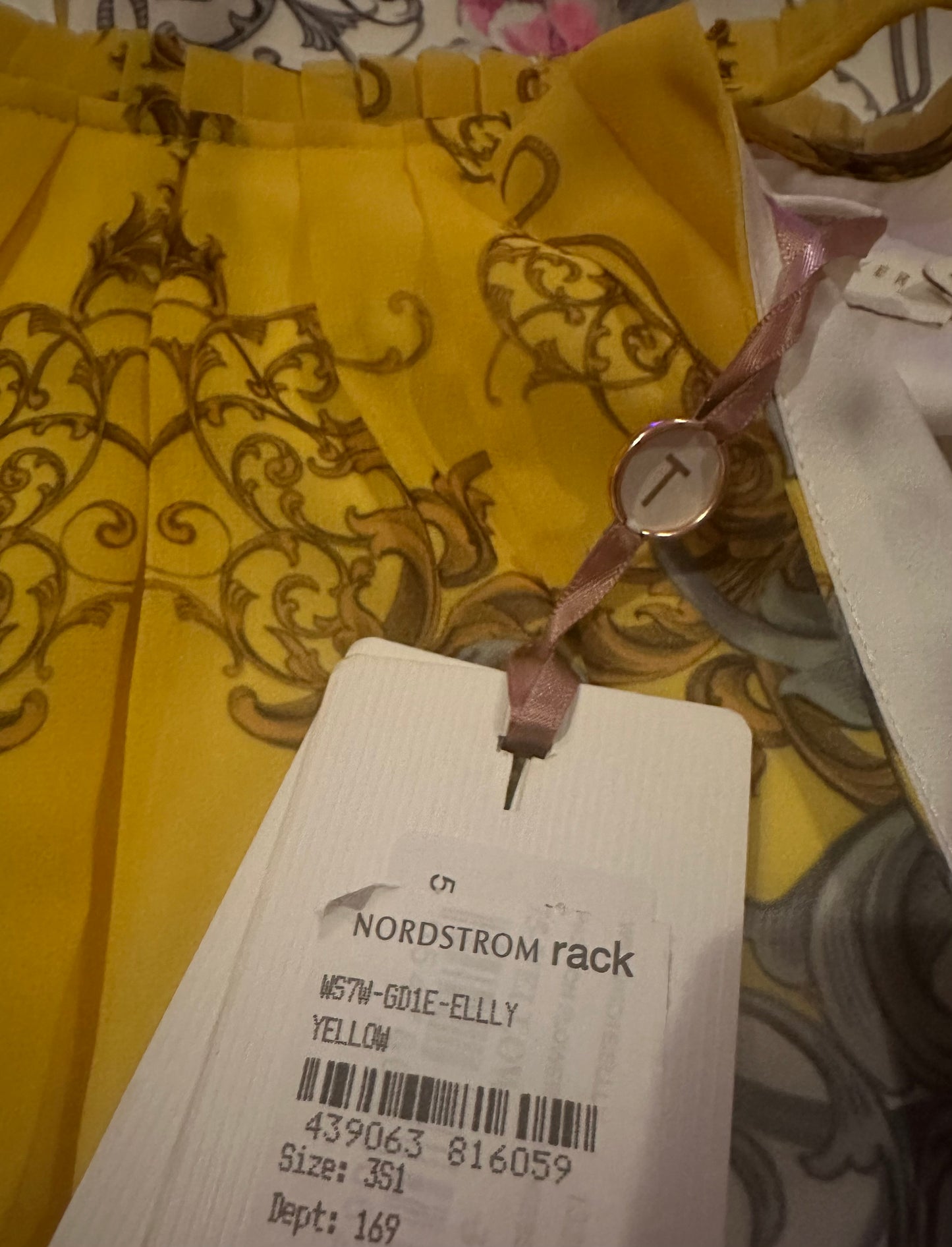 Ted Bake Ellly Passion Flower Print Halter Chiffon Maxi Dress Size 3 US NWT