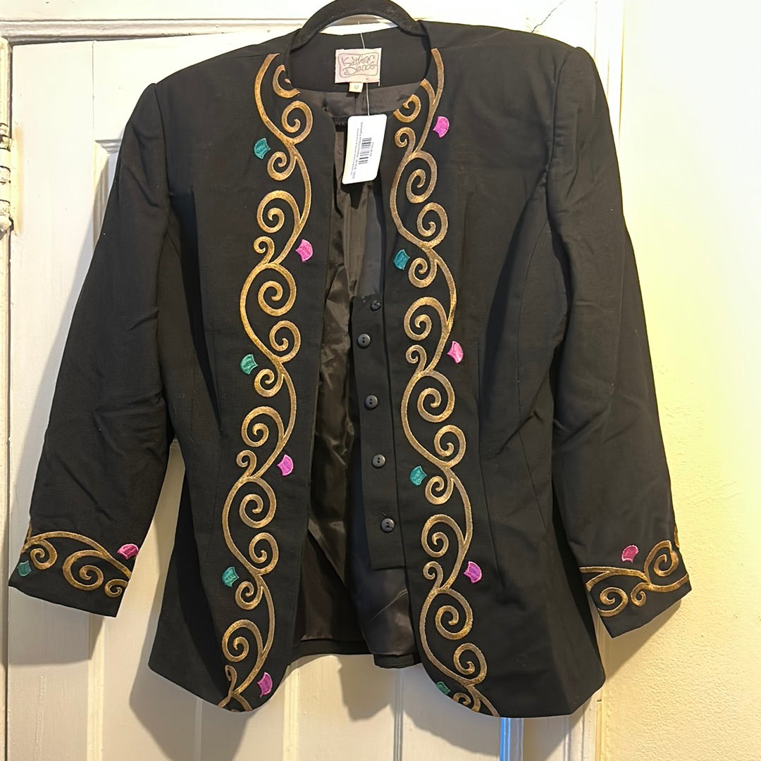 Vintage multicolor blazer, size 12