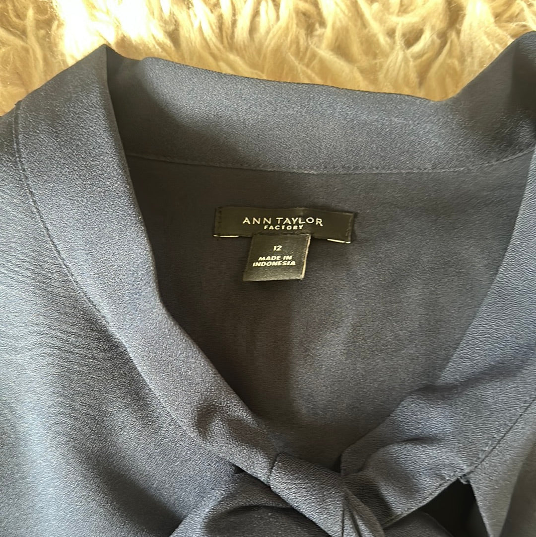 AT Navy A-line Dress sz 12