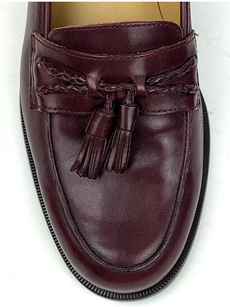 Etienne Aigner maroon leather loafers sz 6