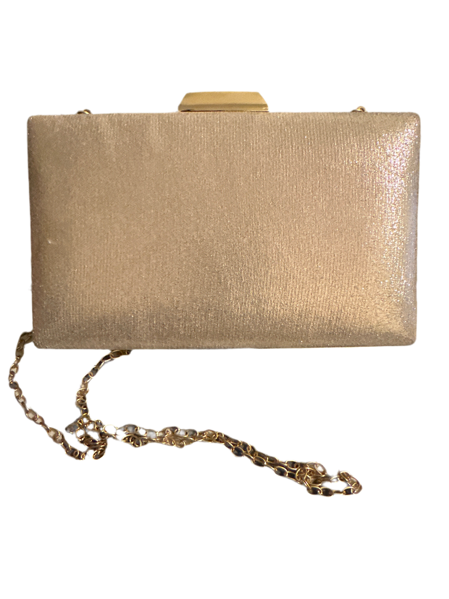 Gold beaded clutch