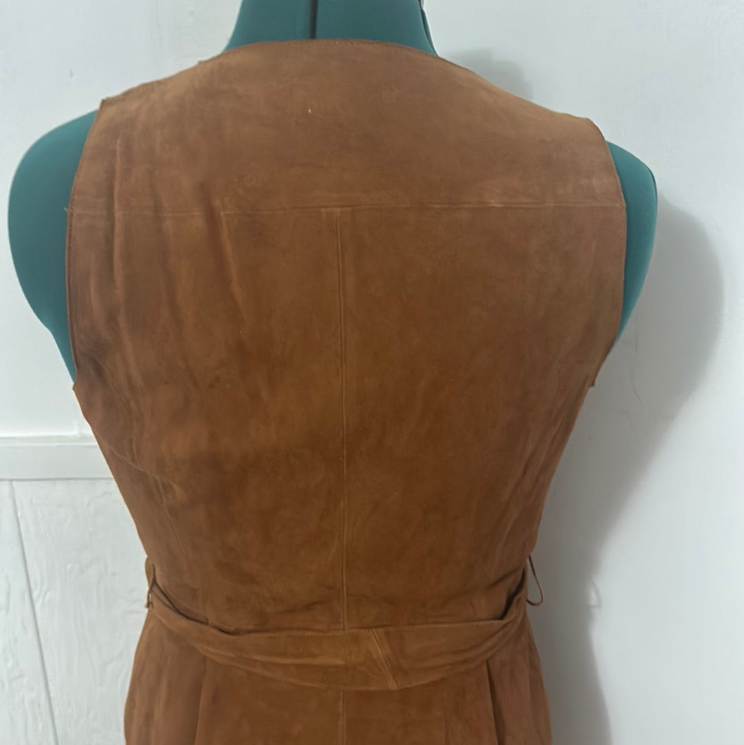 Banana Republic brown suede dress size 8