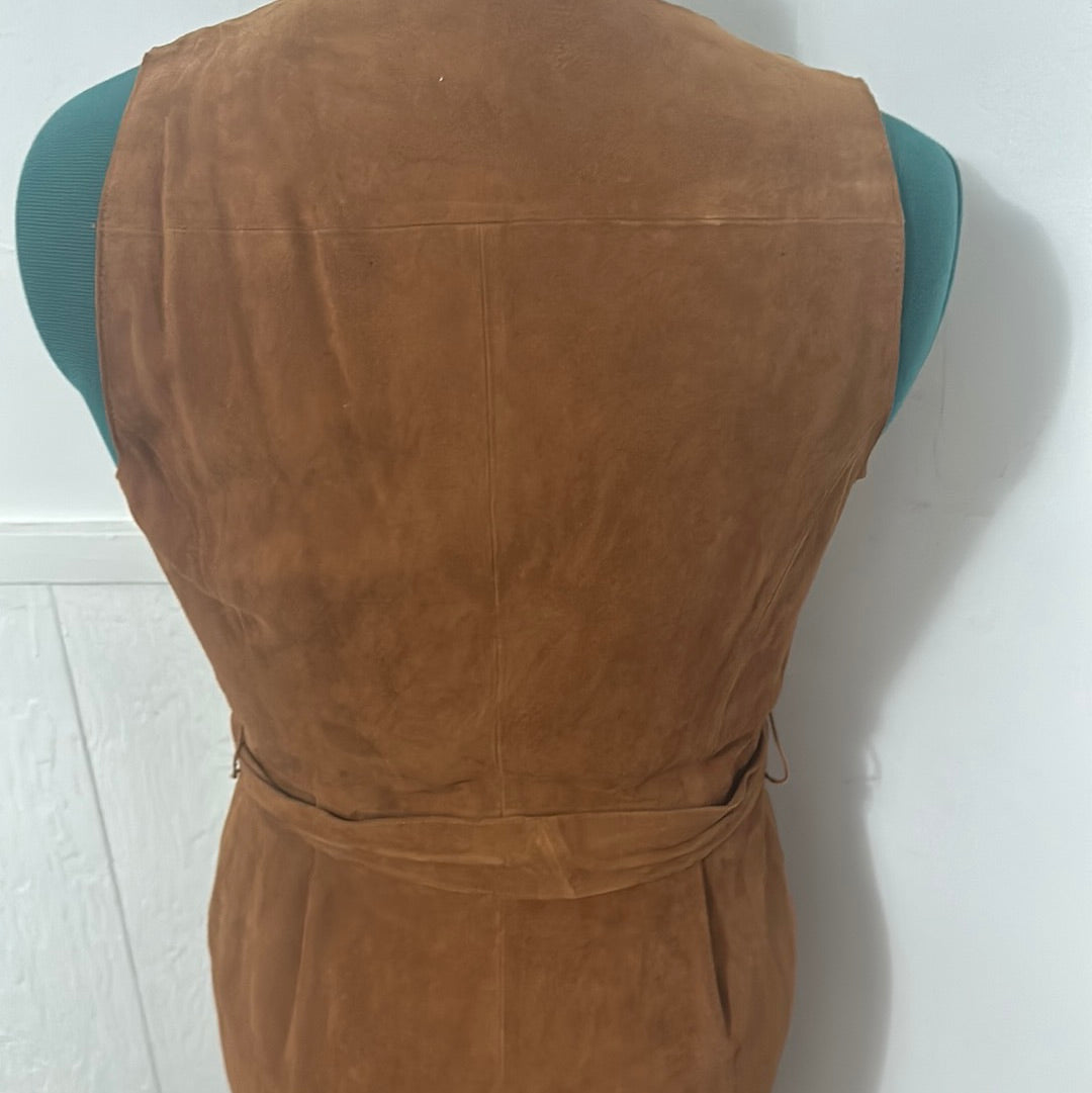 Banana Republic brown suede dress size 8