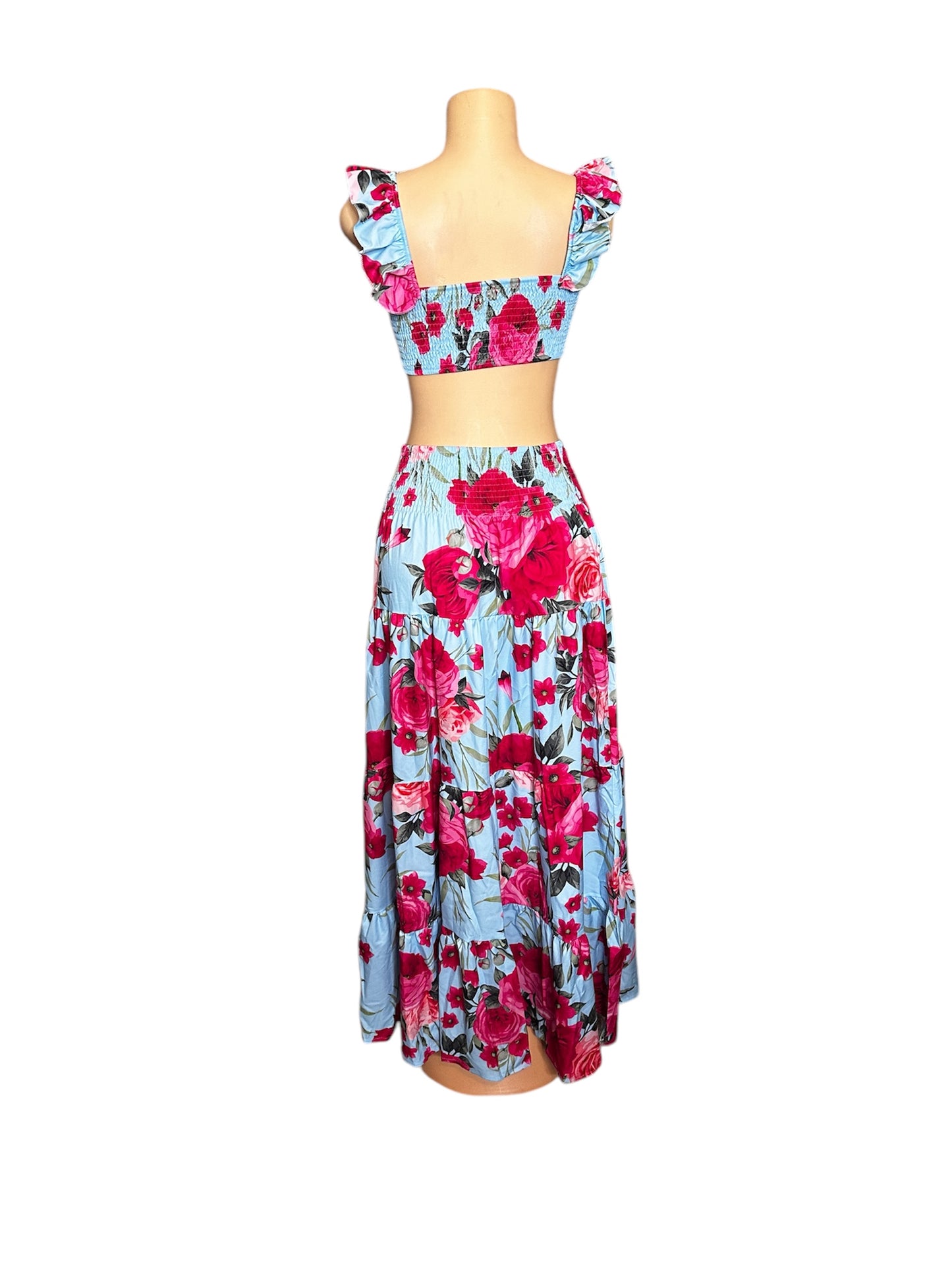 NWOT 2pc maxi skirt set sz L
