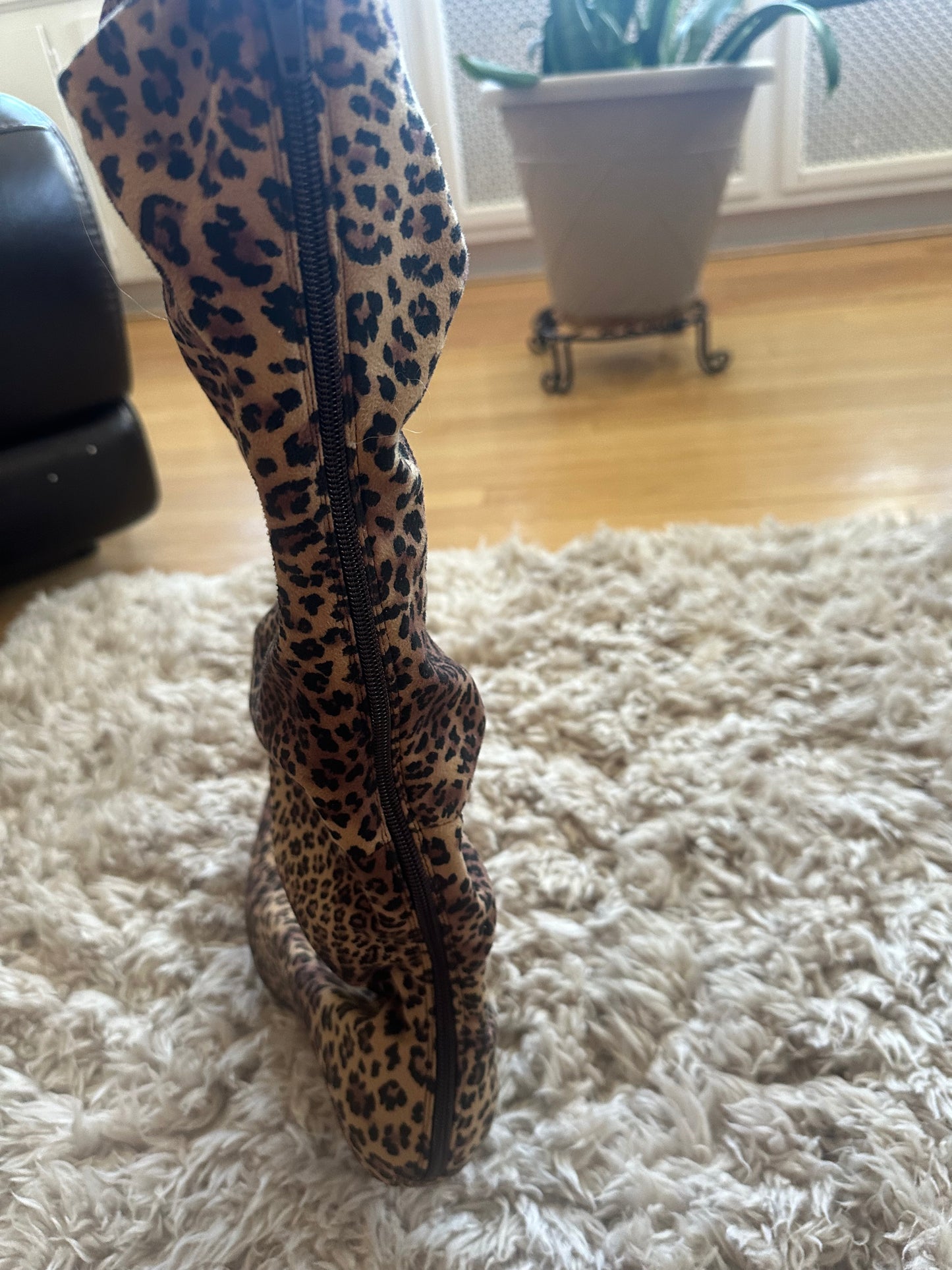 Animal Print knee high boot sz 11