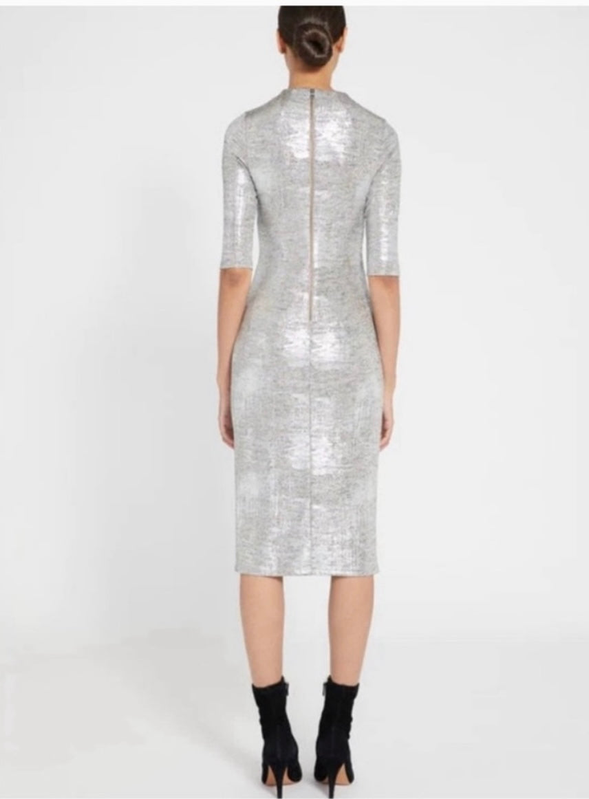 Alice and Olivia silver dress Sz 8