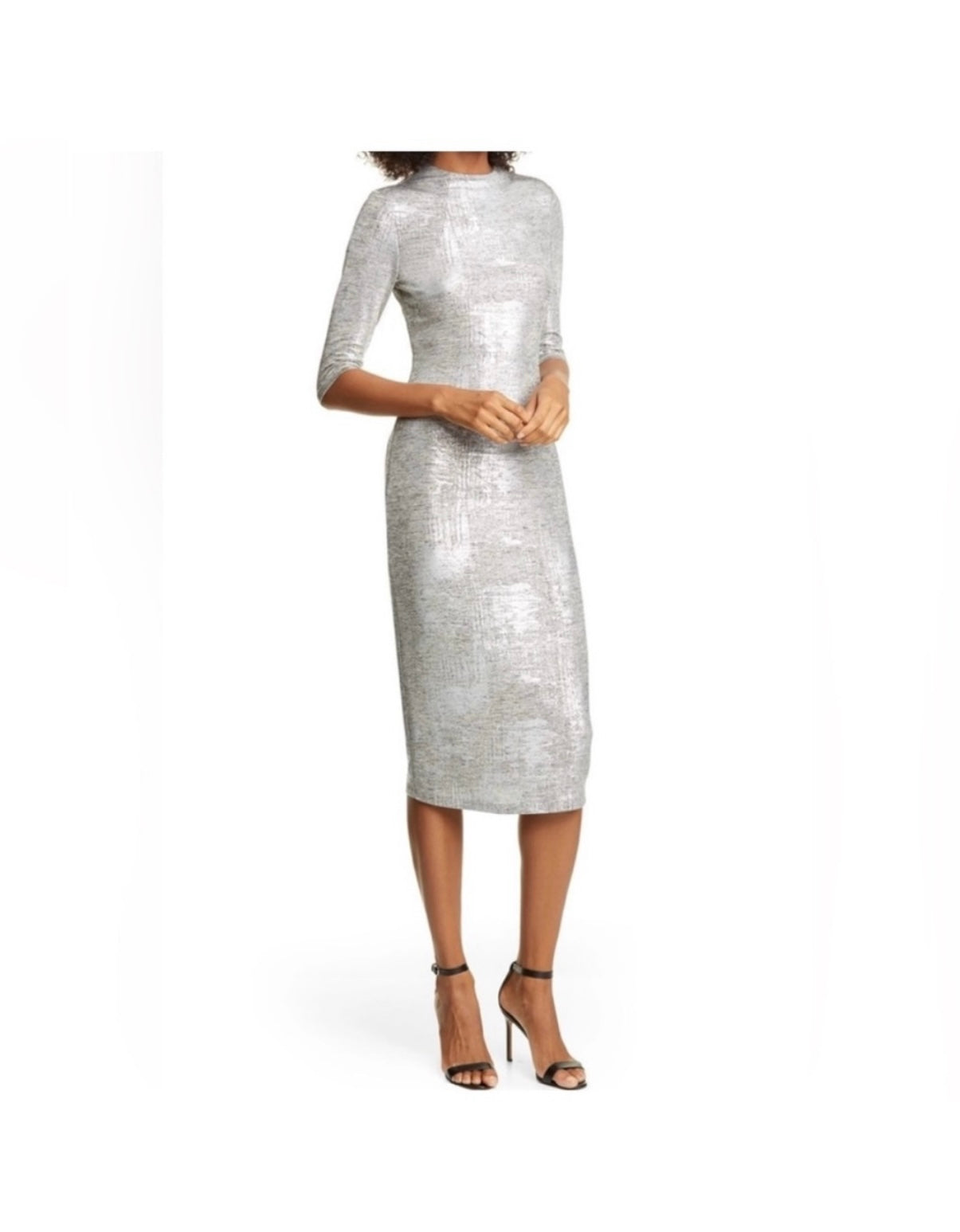 Alice and Olivia silver dress Sz 8