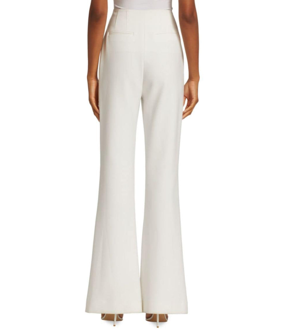 T Tahari winter white Flare pants sz 8