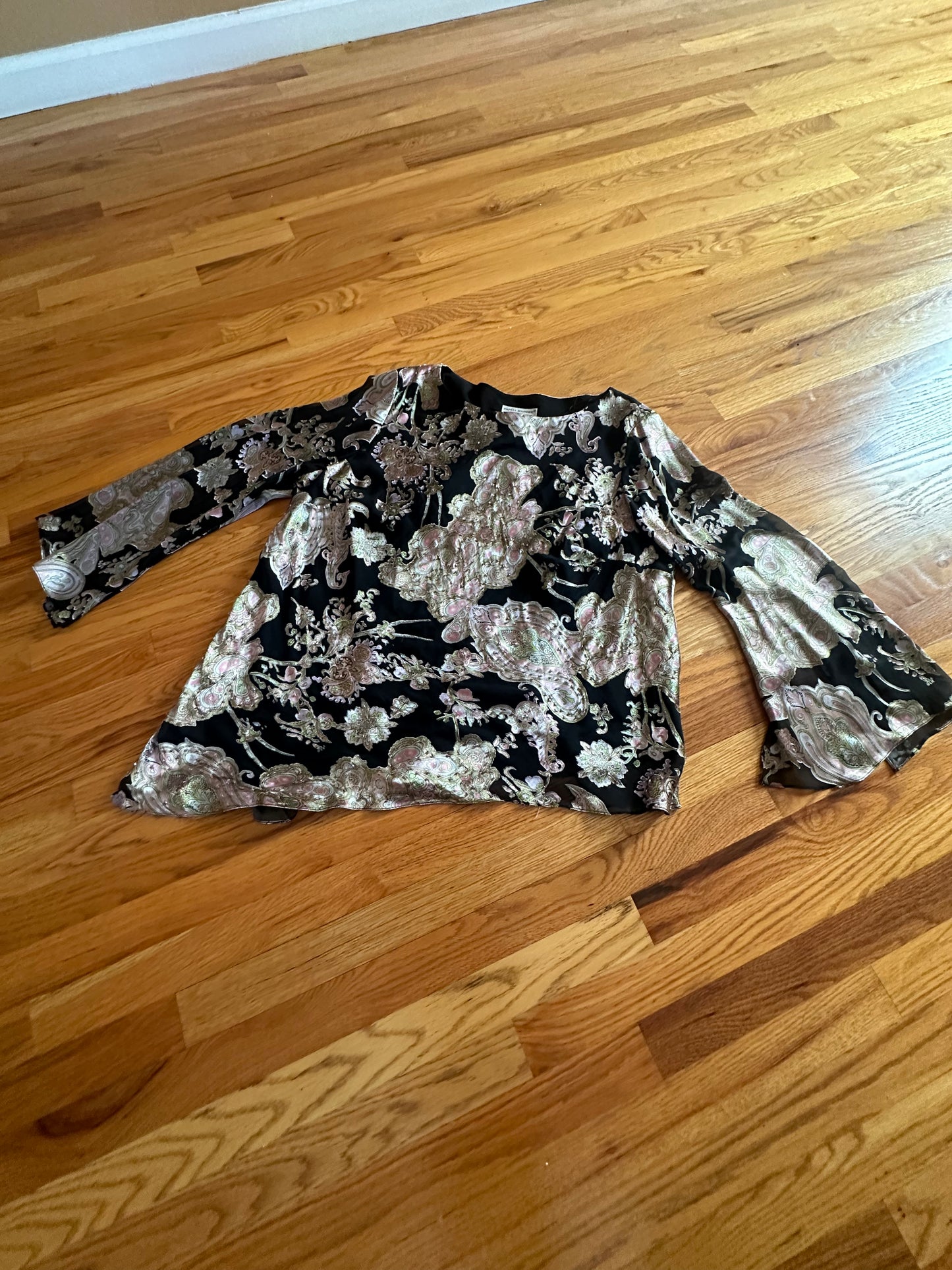 Papell Boutique Evening sequins top Sz 3X