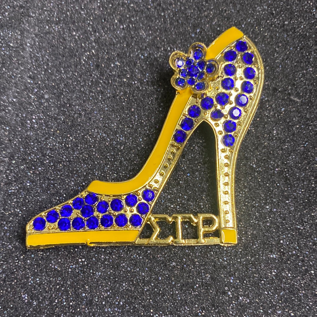 0423 SORORITY RHINESTONE SHOE BROOCH