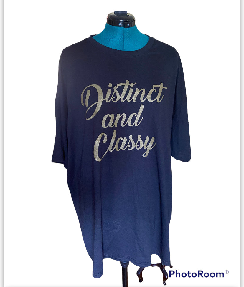 Distinct And Classy Black Crew Neck  T