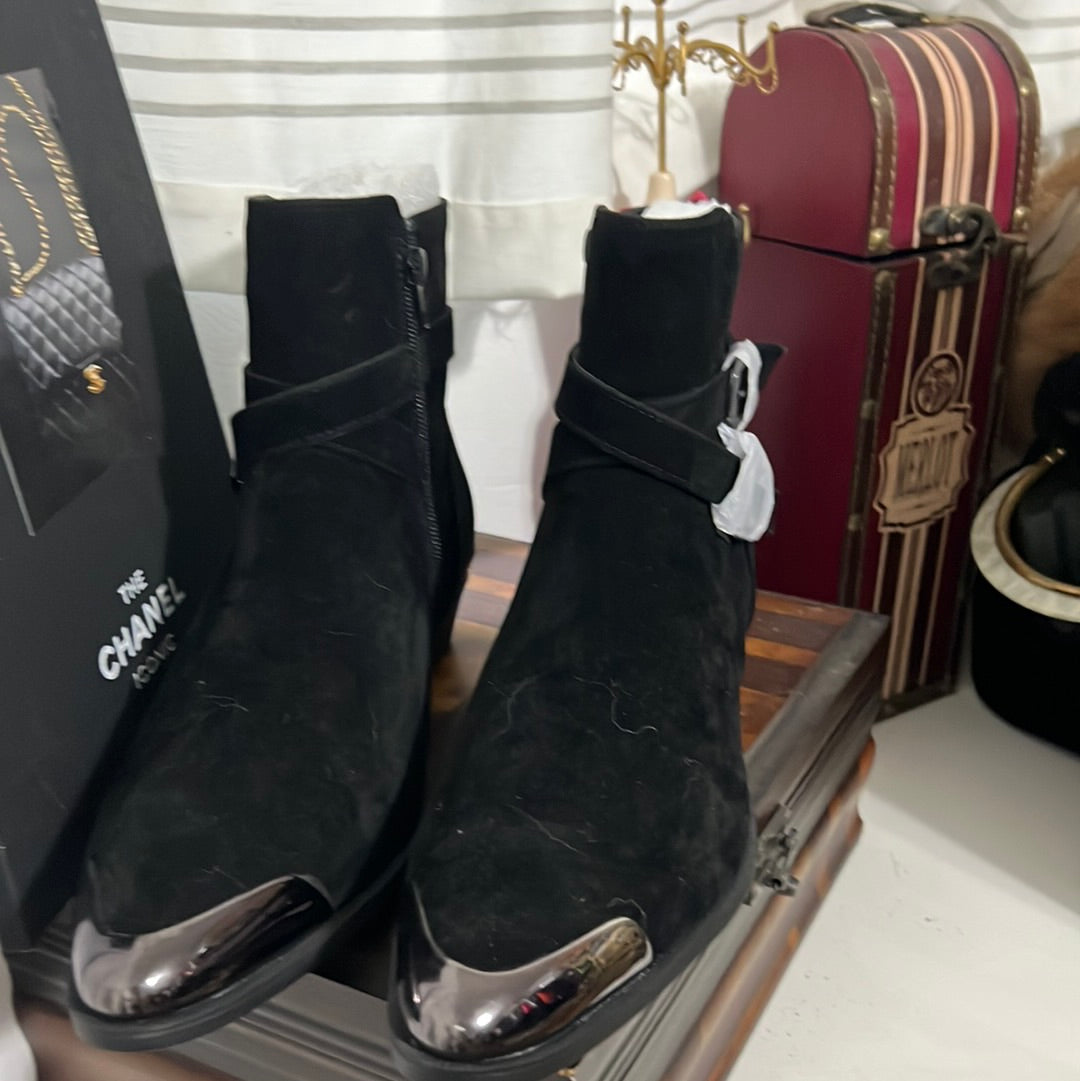 8.30 Men Suede boots Blk Sz 11