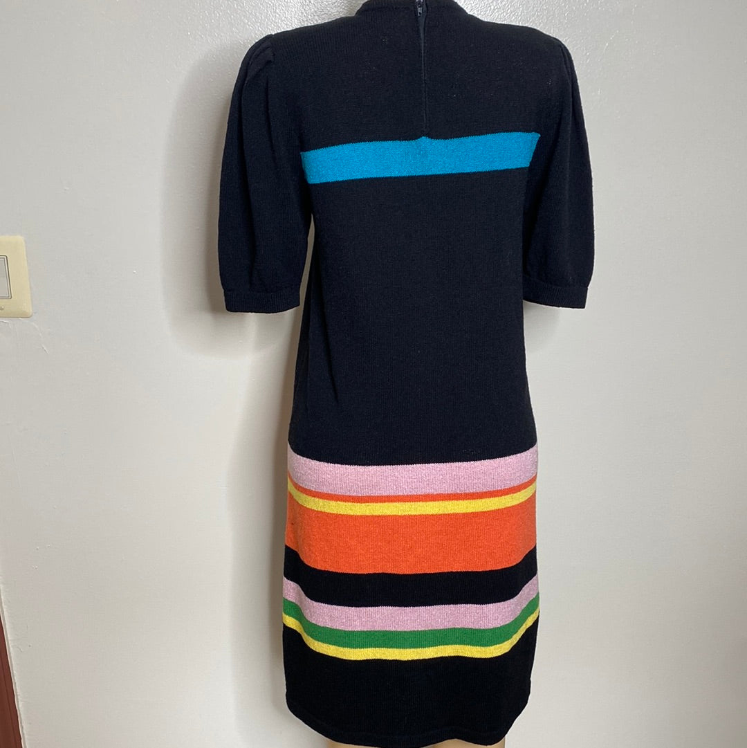 912 ROBERTA FASHION MULTICOLOR SWEATER DRESS SZ M