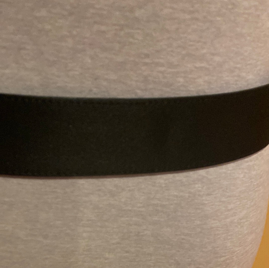 022822D Satin Medium Loft belt with silver HW