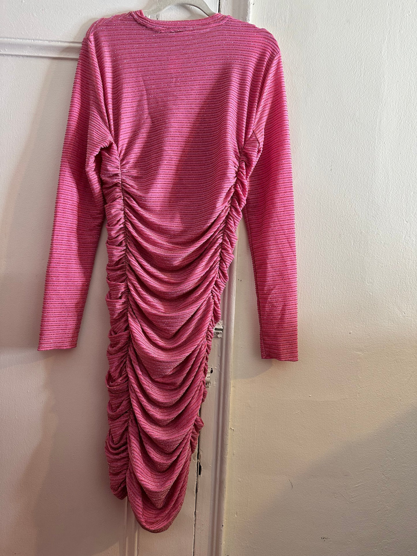 NWT The Drop Pink Sparkle Dress Sz L