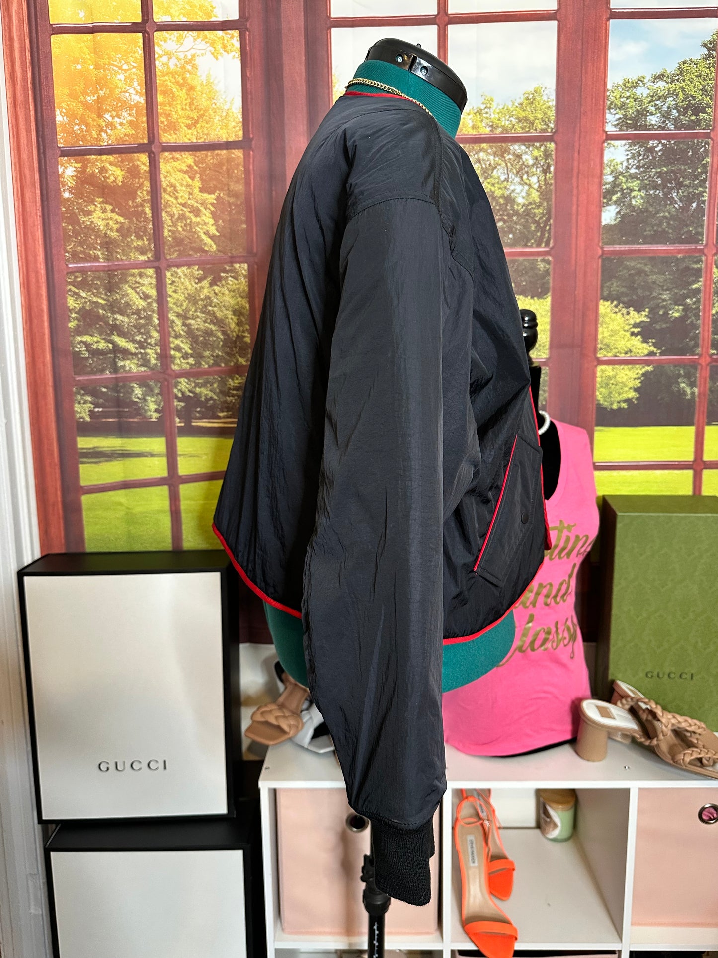 Nike Air Jordan Reversible Quilted Jacket Sz L