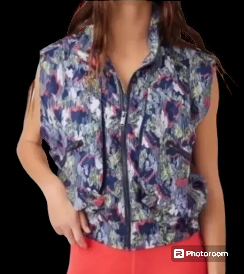 NWT Free people FP Movement Off the Grid Floral Vest sz M