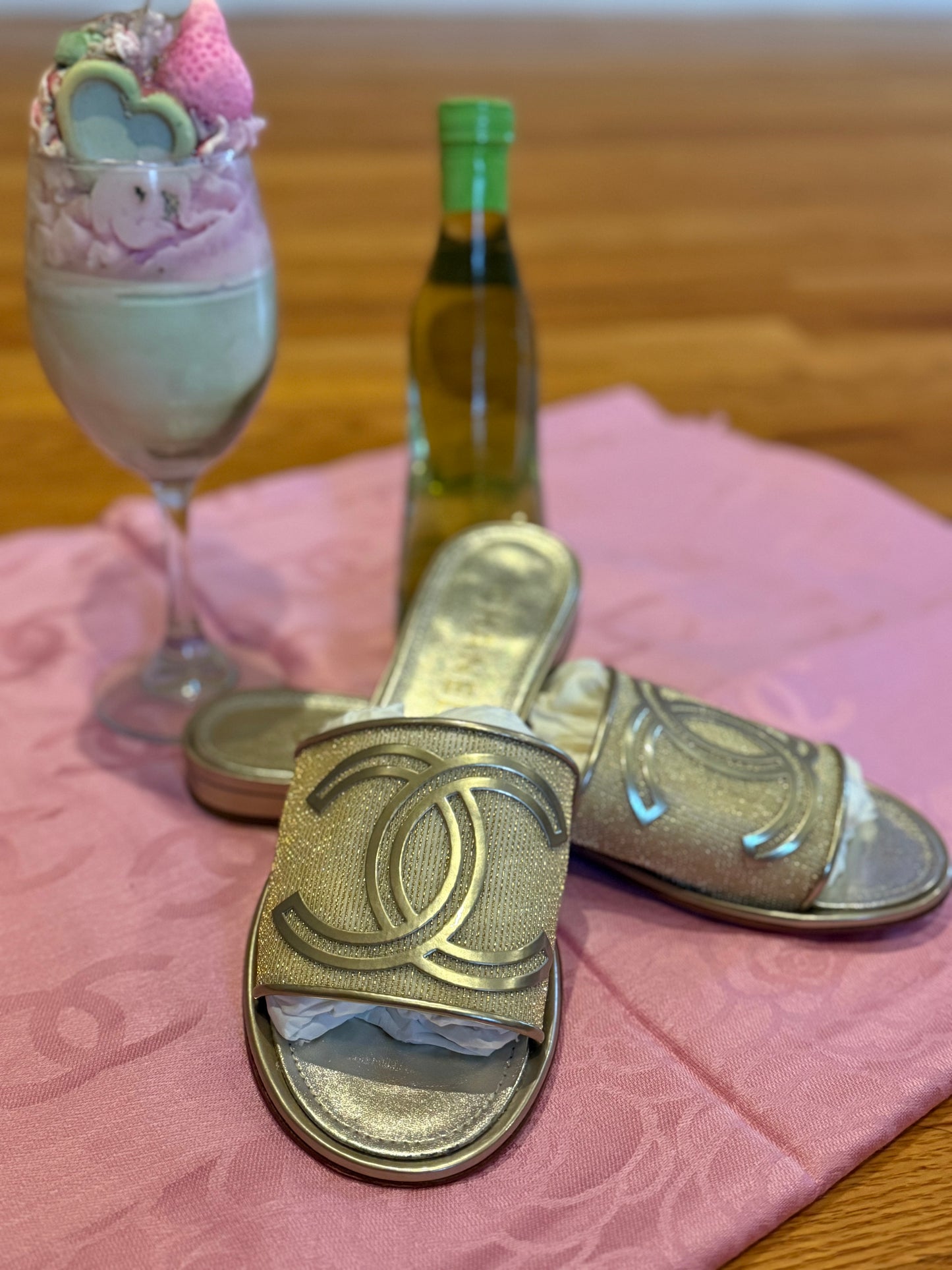 Chanel 2021 Interlocking CC Logo Slide