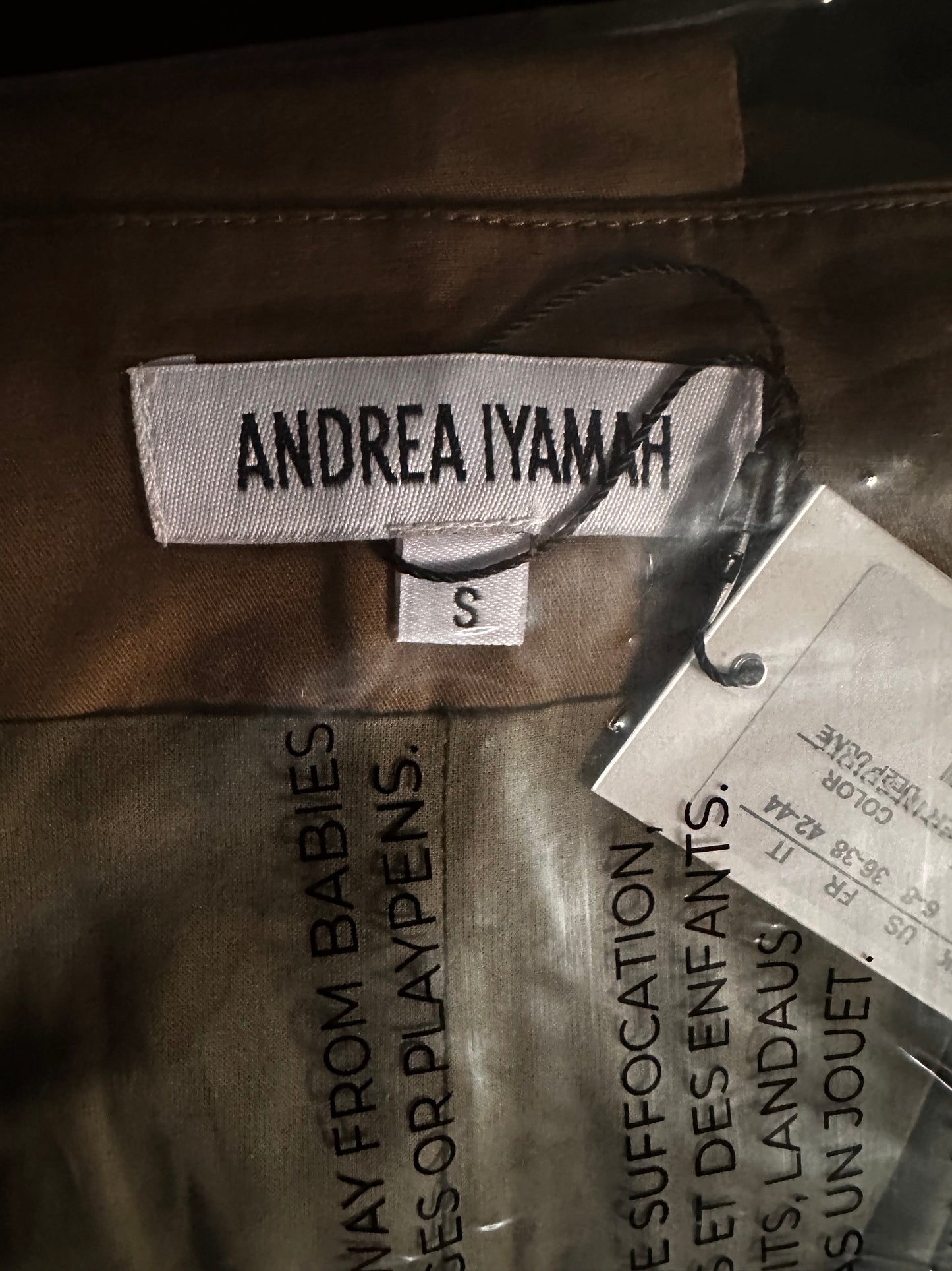 NEW Andrea Iyamah Olive Green Culotte Jumpsuit