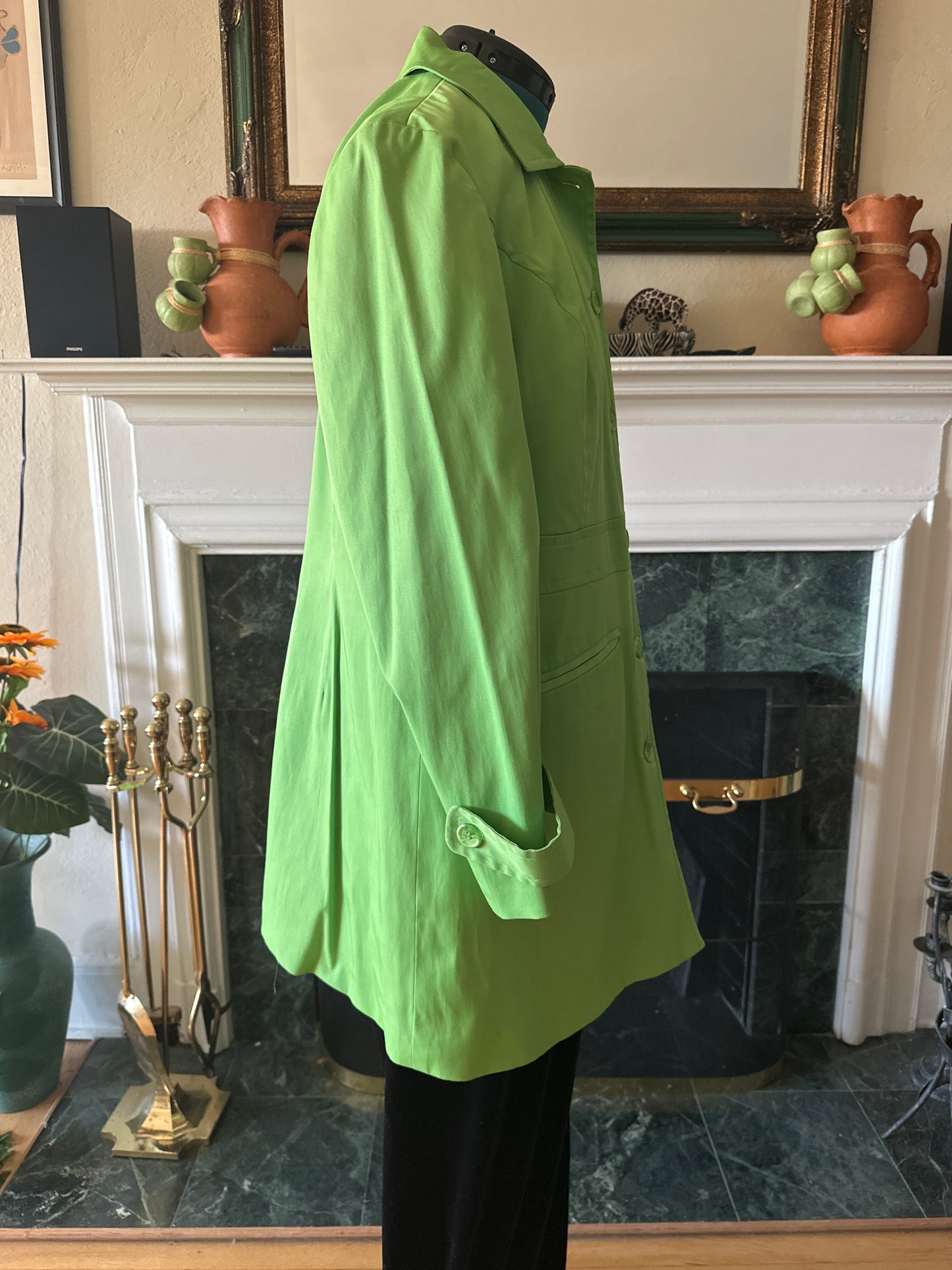 Green Raincoat sz 16W