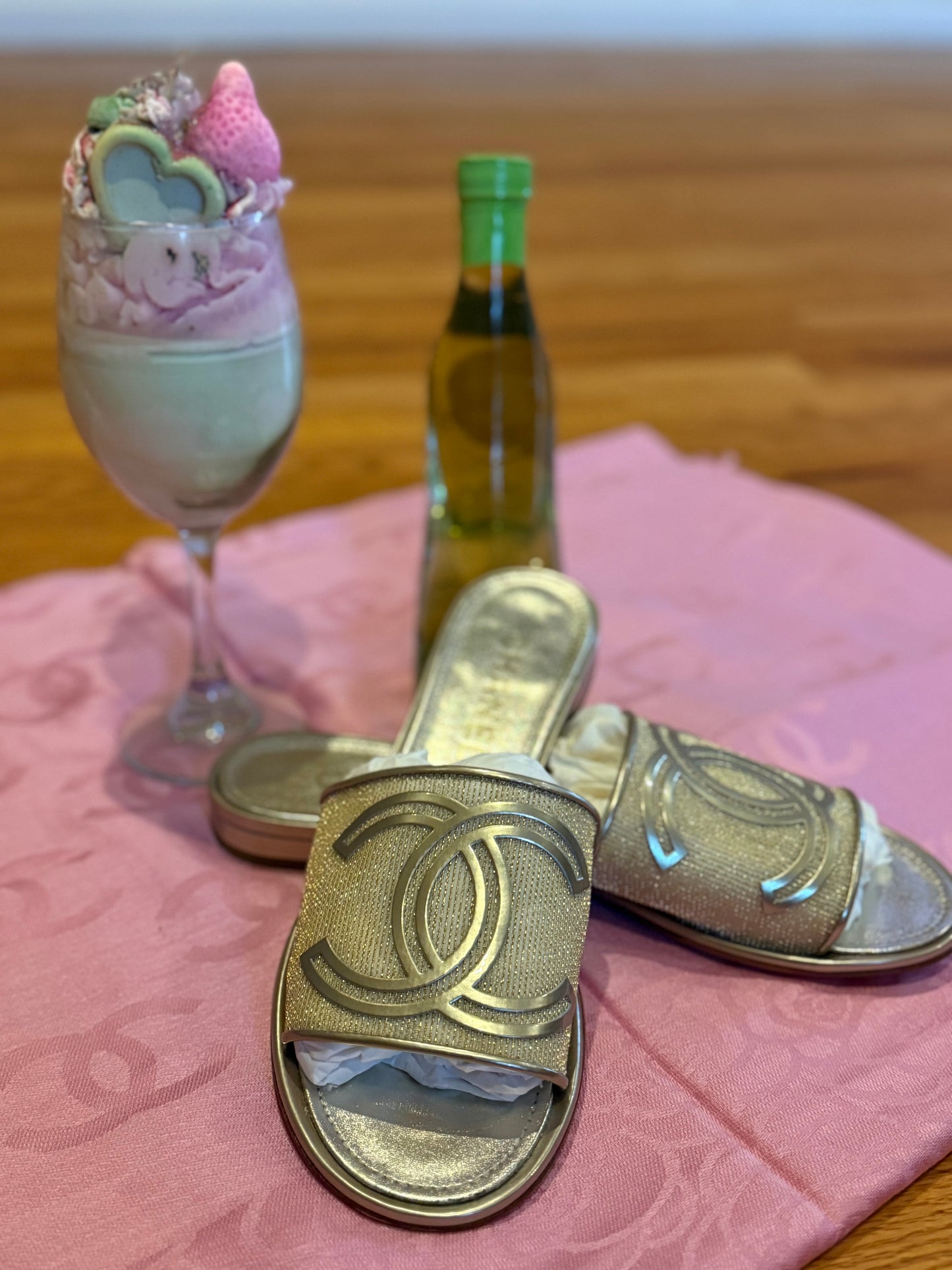 Chanel 2021 Interlocking CC Logo Slide