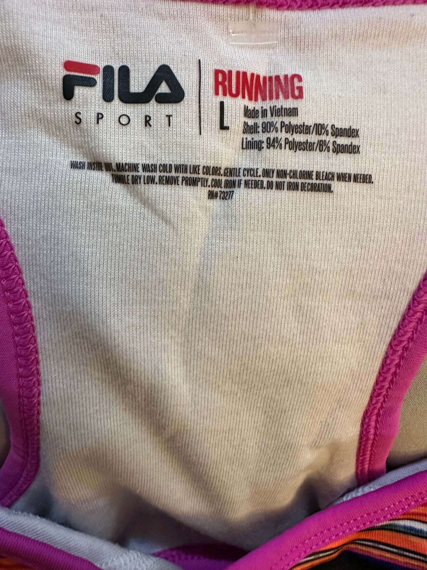 Fila SPORT Medium support running sports bra Sz L