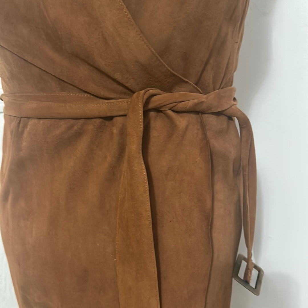 Banana Republic brown suede dress size 8